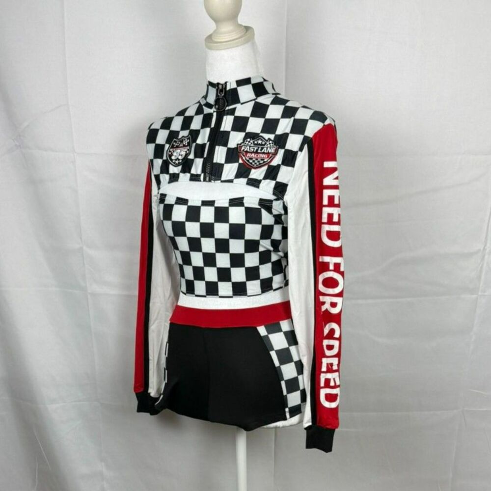 3-piece Sexy Race Car Driver Costume - S - NWT